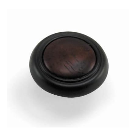 Laurey 1 1/4" First Family Knob-Oil Rubbed Bronze w/Cherry Insert 15463